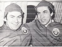 Фото "Космонавти Іванченков О.С. та Ковальонок О.С. в літаку після приземлення", 1978